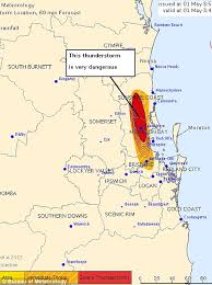 Severe thunderstorm warning brisbane today: This Is Off The Scale Premier S Dire Warning After Four People Including A Boy 5 Are Killed In Raging Queensland Floods And Scores Have To Be Rescued From Car Roofs As Second