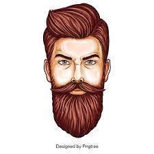 Fashion Male Character Beard Logo Design Beard Logo Beard Illustration