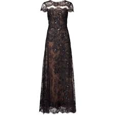 Rental Marchesa Notte Nightingale Gown 531 590 Cop Liked On Polyvore Featuring Dresses Black Lace Evening Gown Short Sleeve Lace Dress Black Lace Ball Gown