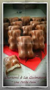 Oursons A La Guimauve Guimauve Recette Bonbon Guimauve Chocolat