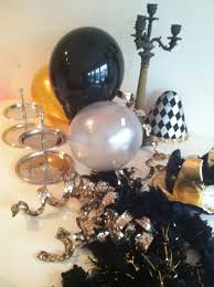 Black gold and silver decorations. Gold Silver And Black Party Decoration White Party Decorations Gold Birthday Decorations Black And White Party Decorations