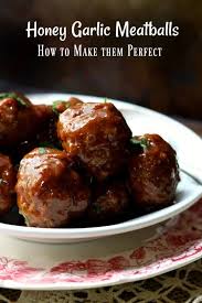 Honey Garlic Meatballs Oven Or Slow Cooker Recipe Meatball Recipes Easy Honey Garlic Meatballs Honey Recipes