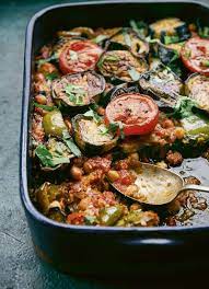 Sami Tamimi Aubergine Bake Easy Vegan Traybake Recipe Ottolenghi Recipes Yotam Ottolenghi Recipes Vegetarian Dishes