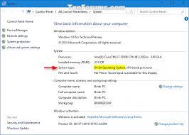 Open the start menu on your computer. See If System Type Is 32 Bit X86 Or 64 Bit X64 Windows 10 Tutorials