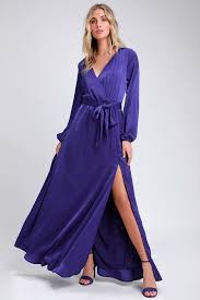 Acadiana Royal Blue Satin Long Sleeve Maxi Dress Maxi Dress Long Sleeve Pink Maxi Dress Fancy Maxi Dress
