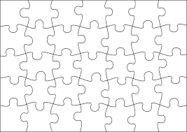 Puzzle Template 2 Put Your Picture On Front Side And Print Template On Back Side Let S Fun Create Your Own Puzzle Jigsaw Puzzles Scroll Saw Patterns Free