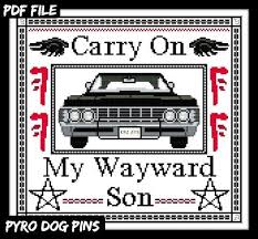 14 count, 21.95w x 24.13h cm 16 count, 19.21w x 21.11h cm 18… Supernatural Pdf Cross Stitch Pattern Sampler Instant Download Cross Stitch Patterns Geeky Cross Stitch Cross Stitch
