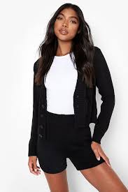 Discover the latest anotah clothing trends for women, teens & kids; Tall Cardigan Shorts Knitted Co Ord Set Boohoo