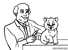 These alphabet coloring sheets will help little ones identify uppercase and lowercase versions of each letter. Veterinarian 1 Coloring Page Coloring Pages Dog Coloring Page New Year Coloring Pages