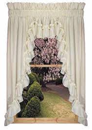Stephanie Country Ruffle 3 Piece Swag Curtains Set 132 Inch By 63 Inch 3 Inch Rod Pocket Blush By Window Topp Ruffle Curtains Swag Curtains Cottage Curtains
