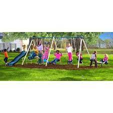 Safety Com Safety You Can Count On Playground Swing Set Swing Set Backyard Swing Sets