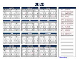 Kalendar hijriah atau lebih dikenali sebagai kalendar islam merupakan panduan yang penting dalam urusan kehidupan seorang muslim. 2020 Malaysia Yearly Excel Calendar Free Printable Templates