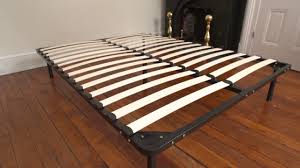 King size 14 wooden bed frame mattress platform wood slats for home natural. Europa Wood Slat Metal Bed Frame Classic Brands