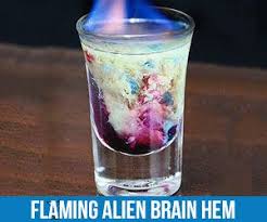 Maybe you would like to learn more about one of these? Flaming Alien Brain Hemorrhage Shot Recipe Drink Lab Cocktail Drink Recipes Recipe Flaming Drinks Brew Bar Shot Drinks