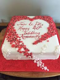 Amazing 40th wedding anniversary cakes inspirations | marina… living as a married couple is never easy. Cake For 40th Wedding Anniversary