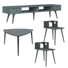 An easy build, and it looks just like one you would purchase in store or online, but is so much sturdier! Carson Carrington Shorewood 4 Piece Mid Century Modern Wood End Tables Triangular Cocktail Table And Tv Stand Grey From Overstock Com Ibt Shop