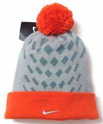 New Nike Elite Pom Beanie Orange Gray Silver Winter Knit Ski Hat Men Women Osfa Cool Hats Nike Beanie Beanie