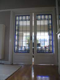 henk scholten eigen werk kamer en suite deuren deur glas in lood glas in lood blauw glas