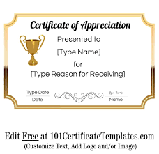 This certificate design belongs to these categories: Free Printable Certificate Of Appreciation Template Customize Online
