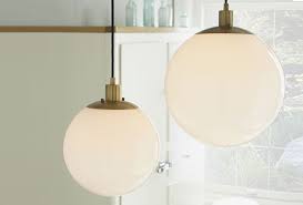 Check out our brass globe light pendant selection for the very best in unique or custom, handmade pieces from our shops. Globe Pendant Light In Antique Brass Milk Finish
