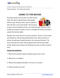 Passages with multiple choice questions … Reading Comprehension About Movies Pdf Fill Online Printable Fillable Blank Pdffiller