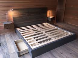 Custom rustic bedroom furniture toronto 2022. Custom Low Profile Storage Bed With Floating Nightstands Contemporary Bedroom Toronto By Sustain Furniture Houzz