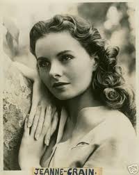 vintage JEANNE CRAIN portrait photo authentic 1940's