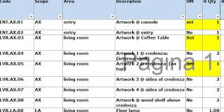 With the help of this excel template, you can use it to create reports that can be used in presentations that you will use as evidence to give to your investors. Create An Interior Design Bill Of Quantities By Alefelt Fiverr