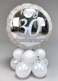 But if you want to celebrate with friends and family, whisking everyone off to greece, tuscany or hawaii is going to be more than a tad pricey. Happy 30th Anniversary Pearl Balloon Table Centrepiece