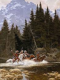 Frank Mccarthy The Crossing World Wide Art Com American Indian Art Native American Art Native American Warrior