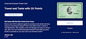 Apply now at american express's secure site American Express Green Card 45 000 Point Bonus Offer Ymmv Doctor Of Credit