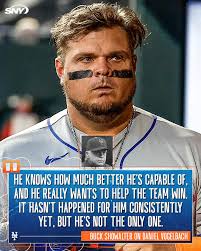 Buck Showalter pointed to Daniel Vogelbach's track record when asked if he  has any concerns about the DH's struggles at the plate. Vogelbach, who has  a career OPS+ of 106, is sitting