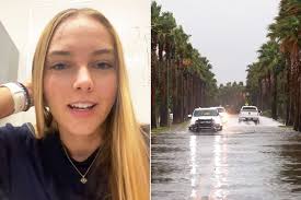 Florida Student's Viral TikToks Show Hurricane Helene at FSU (Exclusive)