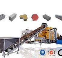 QT10 Automatic Hollow Solid Cement Block Machine Paver Production Line
