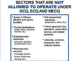 Jun 21, 2021 · pbb update 2021: Ecq Update Look Here Are The List Of Sectors That Are Not Allowed To Operate Under Ecq Gcq And Mecq Facebook