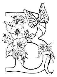 Disegni Di Fiori E Farfalle Az Colorare