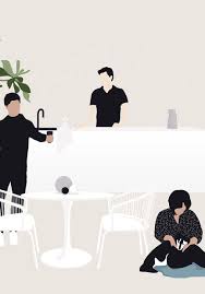 Vector Interior People Illustration Tasarim Mimari Mimari Modeller
