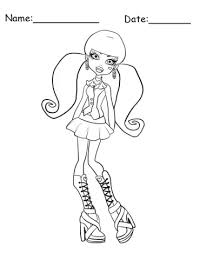 Like you, i'm also a great fan of frankie. Frankie Stein Monster High Printable Coloring Pages