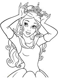 September 19, 2009 disney princess. Belle Coloring Page Pdf Below Is A Collection Of Beautiful Belle Coloring Page Which You C Belle Coloring Pages Princess Coloring Pages Mermaid Coloring Pages