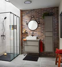 Une Salle De Bains Au Style Vintage Industriel Idee Salle De Bain Leroymerlin Salle De Bain Salle De Bains Moderne