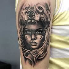 3d Realistic Wolf Girl Portrait Tattoo Gercekci Kurt Kiz Portre Dovmesi By Bora Mesut Palas Istanbul Tr Portrait Tattoo Portrait Tattoos