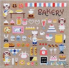 Counted cross stitch kitchen patterns. Mini Bakery Counted Cross Stitch Chart Bake Kitchen Sodastitch So 3129 5454543438137 Ebay Cross Stitch Patterns Cross Stitch Fabric Cross Stitch Samplers