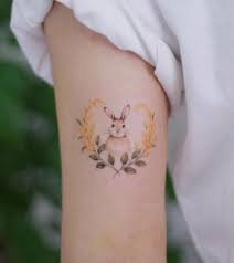 A Rabbit By Donghwa Rabbit Tattoos Bunny Tattoo Small Small Tattoos