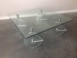 Variety of glass coffee tables. Vintage 1980s Postmodern 4 Wheeled Glass Coffee Table By Fontana Arte Rerunroom Vintage Furniture Home Decor