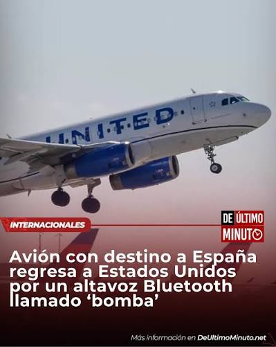 Un avión de United Airlines, que cubría la ruta entre Newark (New Jersey) y  Palma de Mallorca (España), tuvo que regresar poco después de iniciar el  vuelo por un dispositivo Bluetooth al