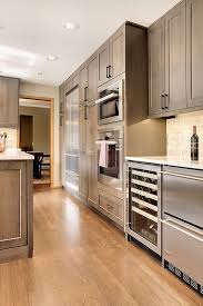 Alder Gray Stained Cabinetry Custom Kitchen Remodel Kitchen Design Stained Kitchen Cabinets