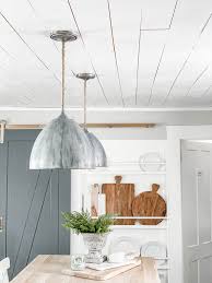 Whether you use large or small planks, stain them, paint them white or keep that 'au naturel' look, rustic shiplap decor for a farmhouse look can add wonderful texture to kitchen furniture. Diy Faux Shiplap Ceiling Rooms For Rent Blog