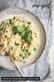 Quick Lemon Orzo Recipe Recipe Recipes Vegan Dinner Recipes Lemon Orzo