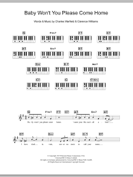 Baby Won T You Please Come Home Sheet Music Bessie Smith Piano Chords Lyrics