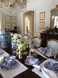 Setting A Blue And White Table The Enchanted Home Blue White Decor Blue Decor Blue And White China